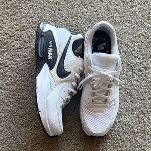 Men’s Nike Air Max White and Black Athletic Shoes